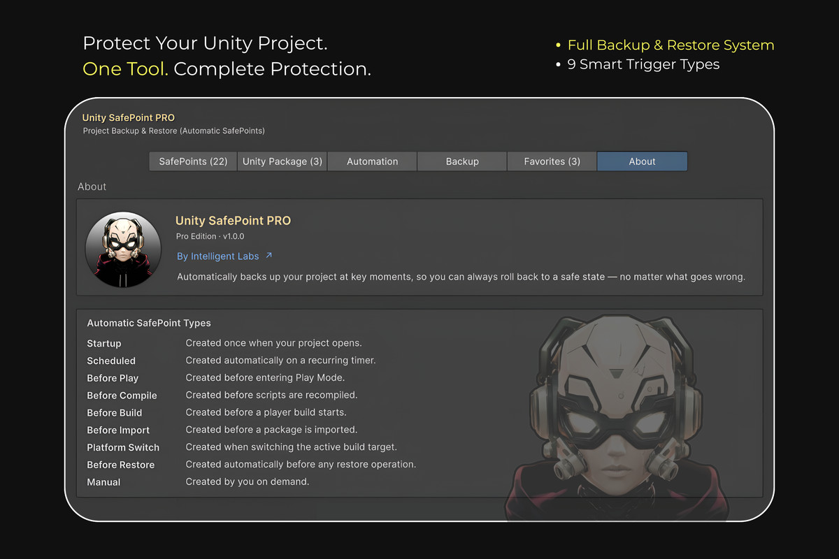 SafePoint PRO: Backup & Restore (Automatic Checkpoints)
