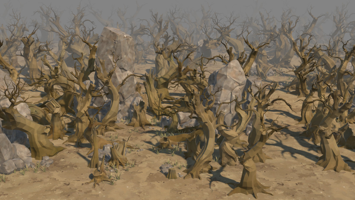 LowPoly Nature DeadTree