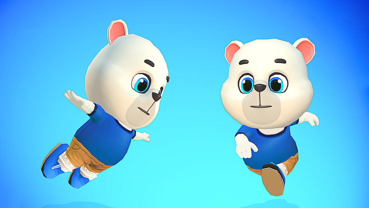 Polar Bear Lowpoly Animated