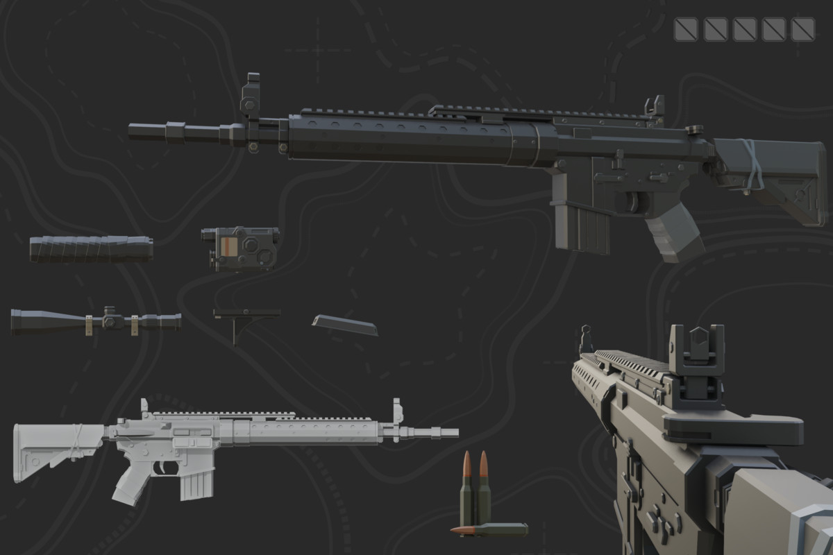 Low Poly Weapon Bundle Pack V