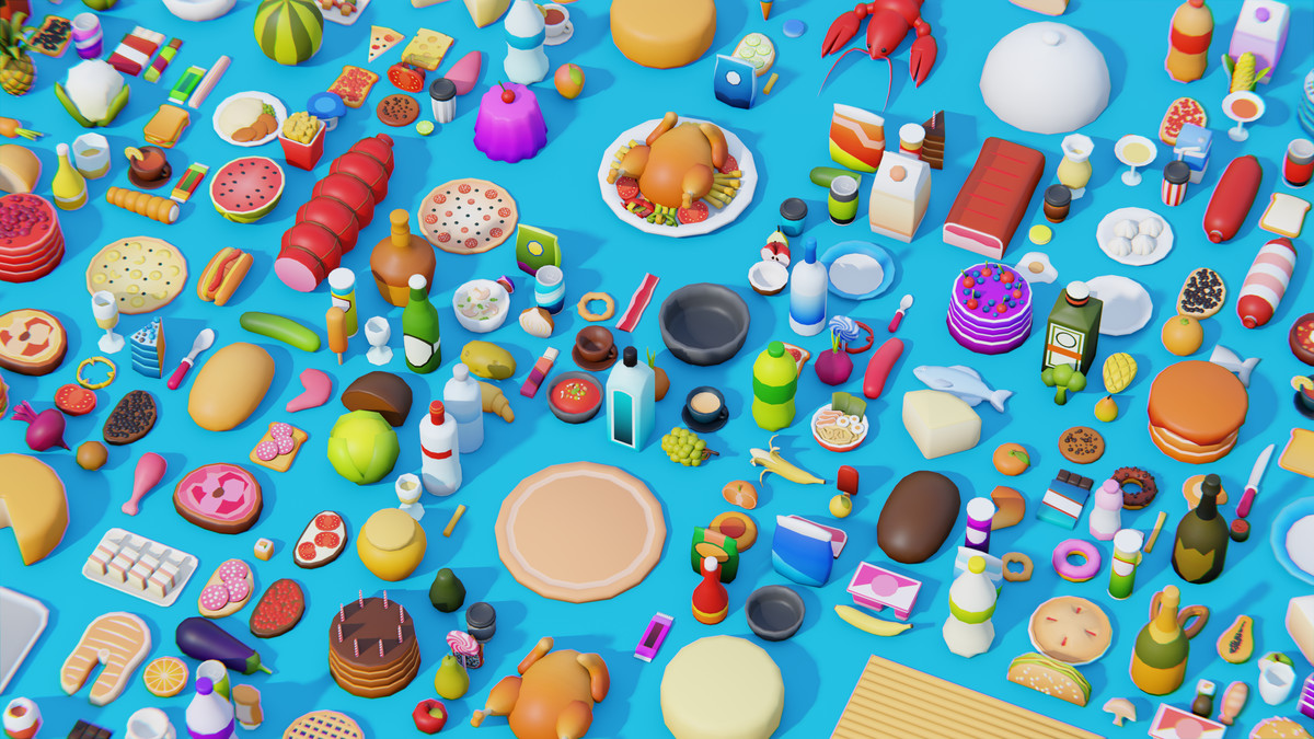 Low Poly Food Pack by IGS