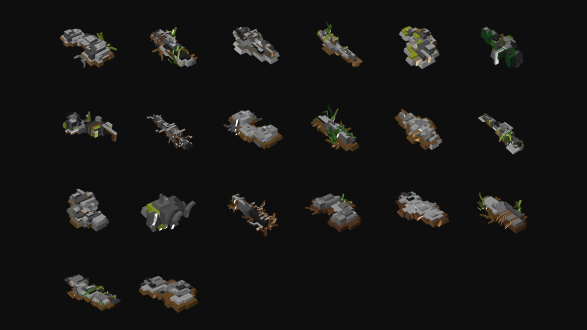 EpicVoxel World PRO - Winter Atolls & Forest (370+ assets)