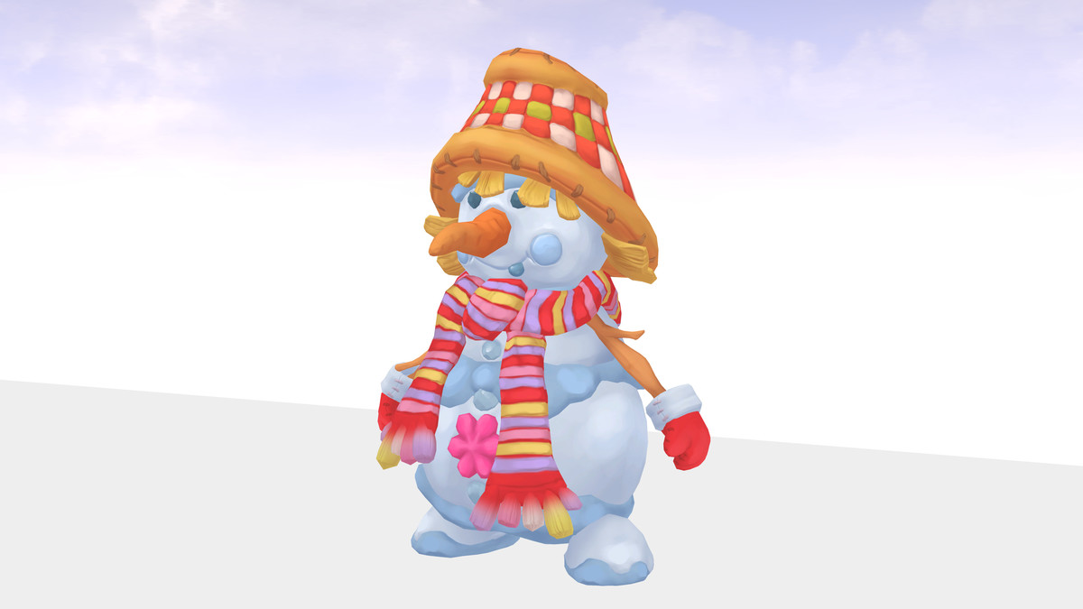 snowman with hat