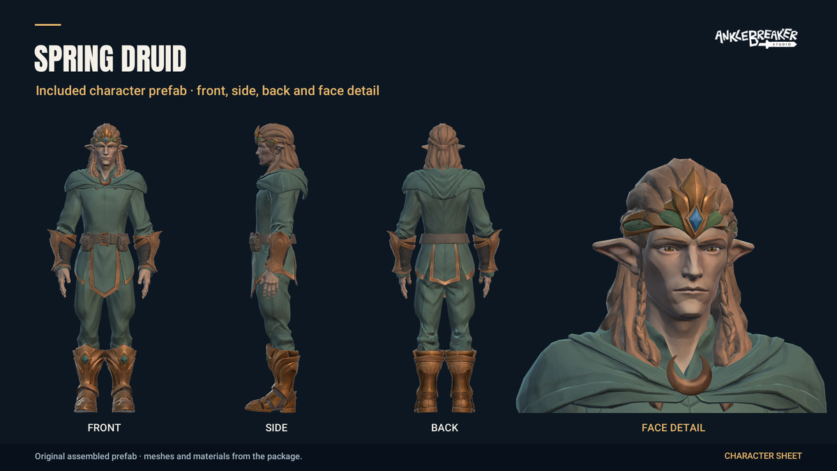 Stylized Elves Characters - Facial & Body Rig