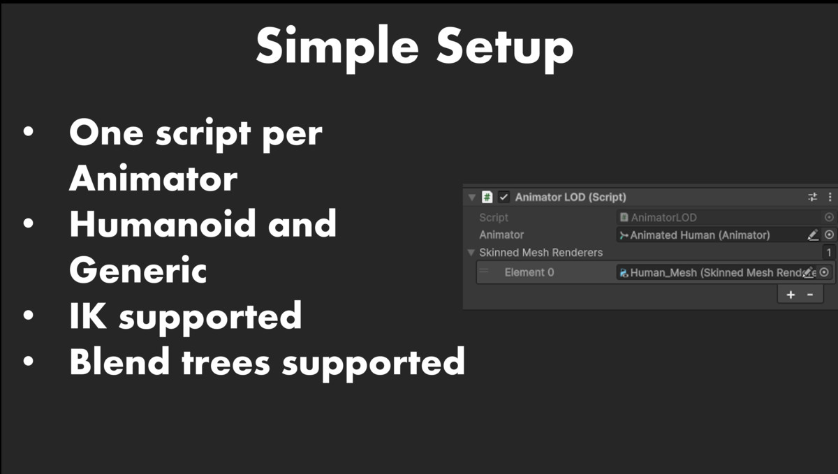LOD for Animator - Optimize your Animators