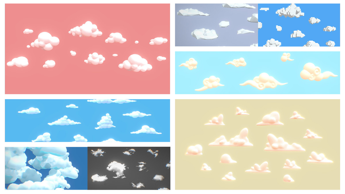 Stylized Clouds Collection