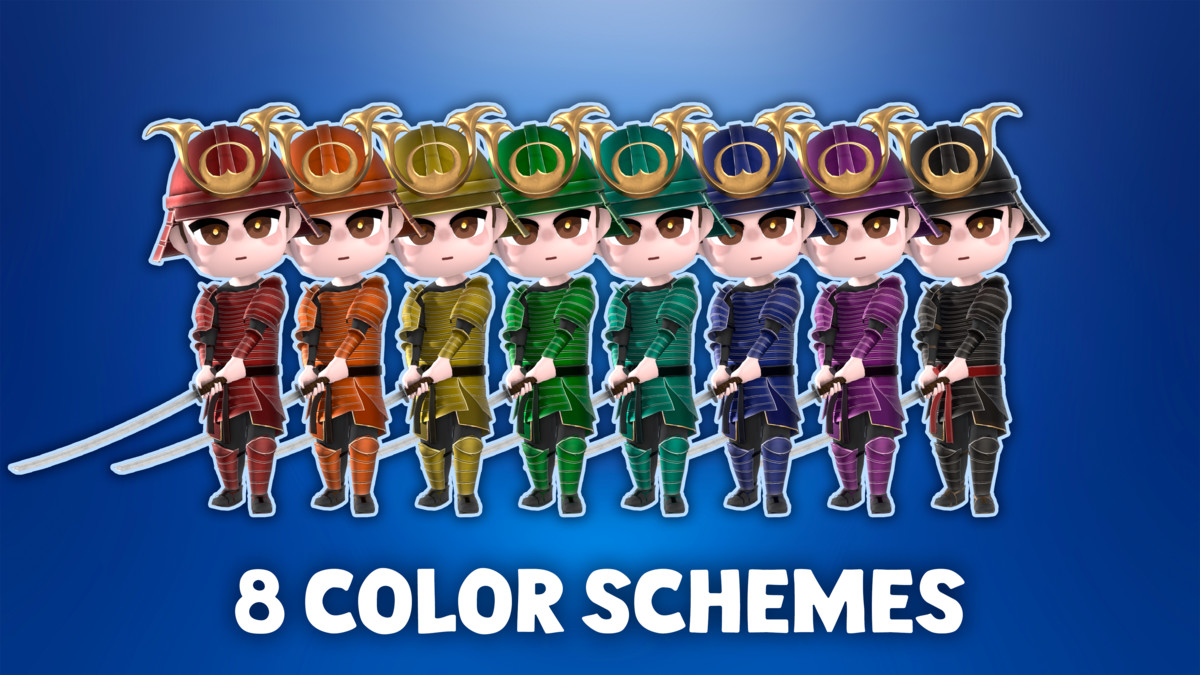 Stylized Warriors - Modular Low-Poly 3D Characters