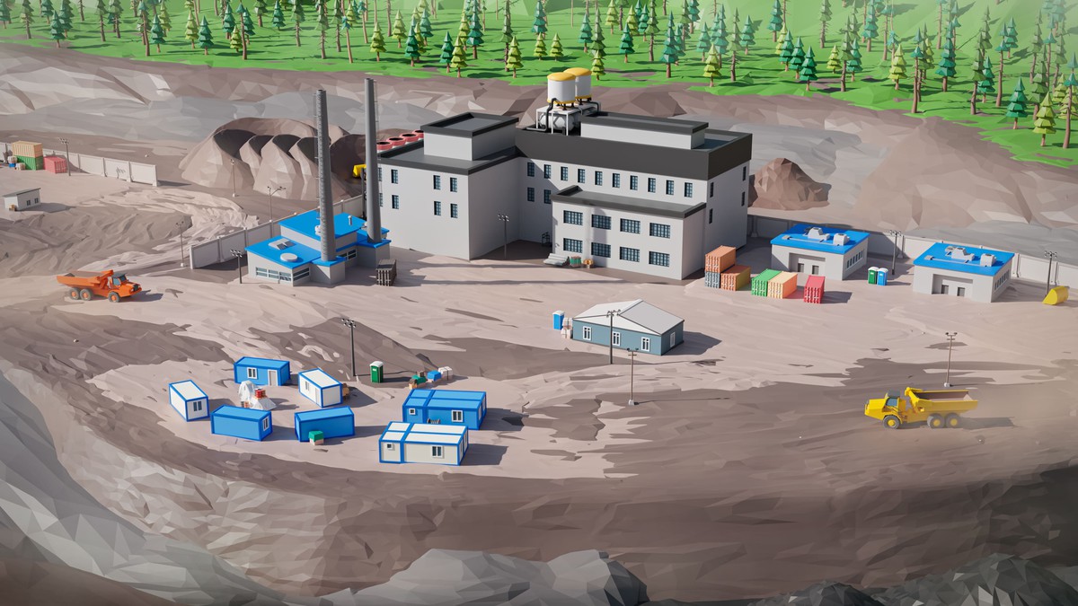 Mining Industry - Low Poly 3D Models Pack