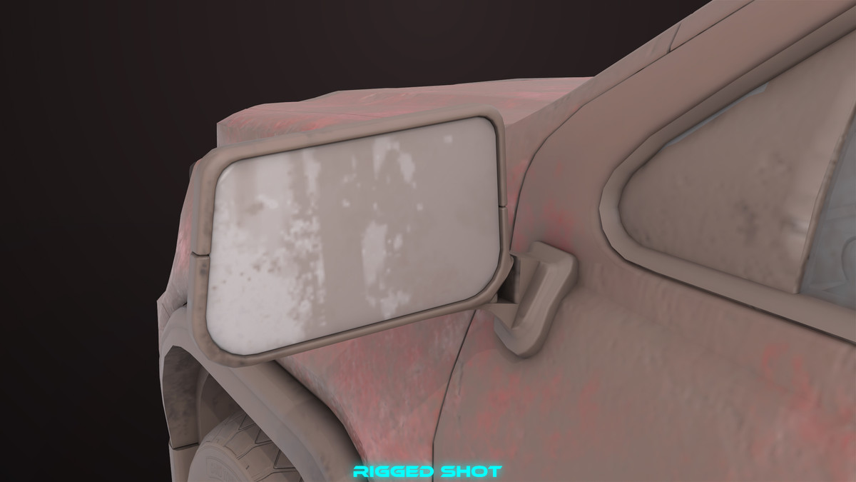 Pickup Truck 02 Red Dusty URP HDRP Textures