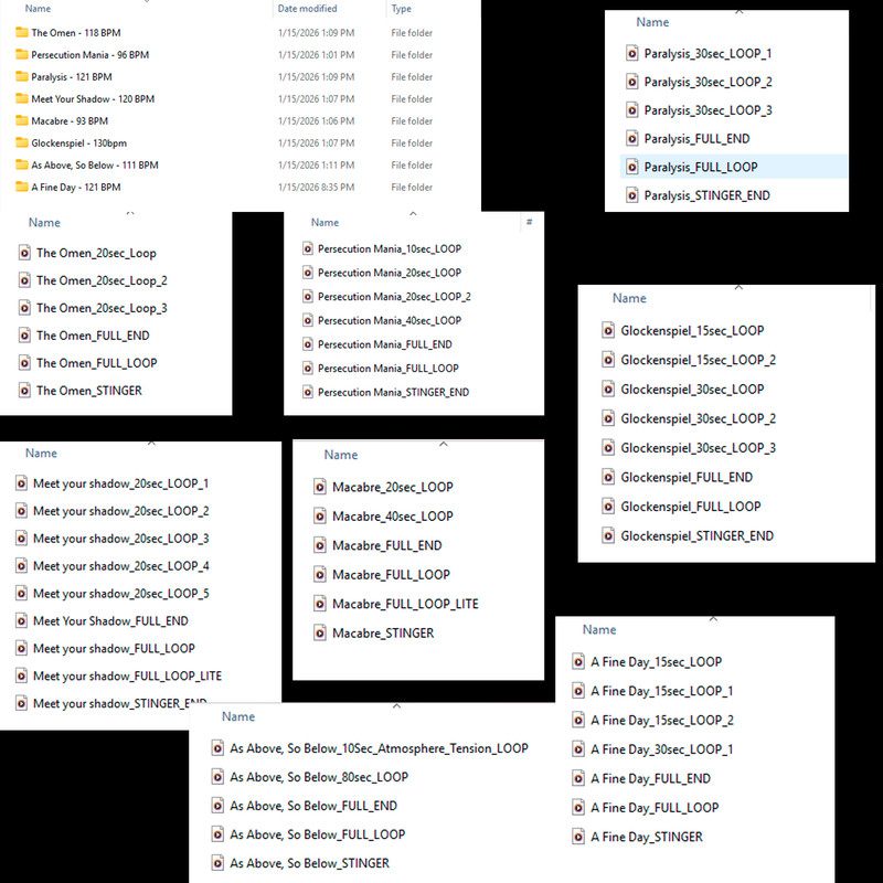 Ultimate Horror - Soundtracks, Ambient and UI SFX
