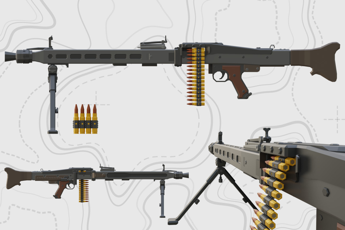 Low Poly Weapon Bundle Pack Fin