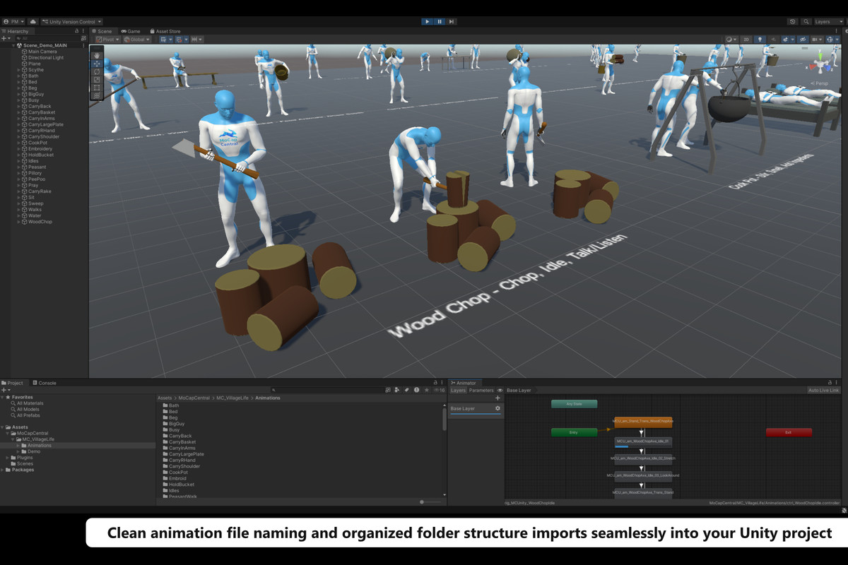 MC Village Life - Believable 3D Animations by MoCap Central
