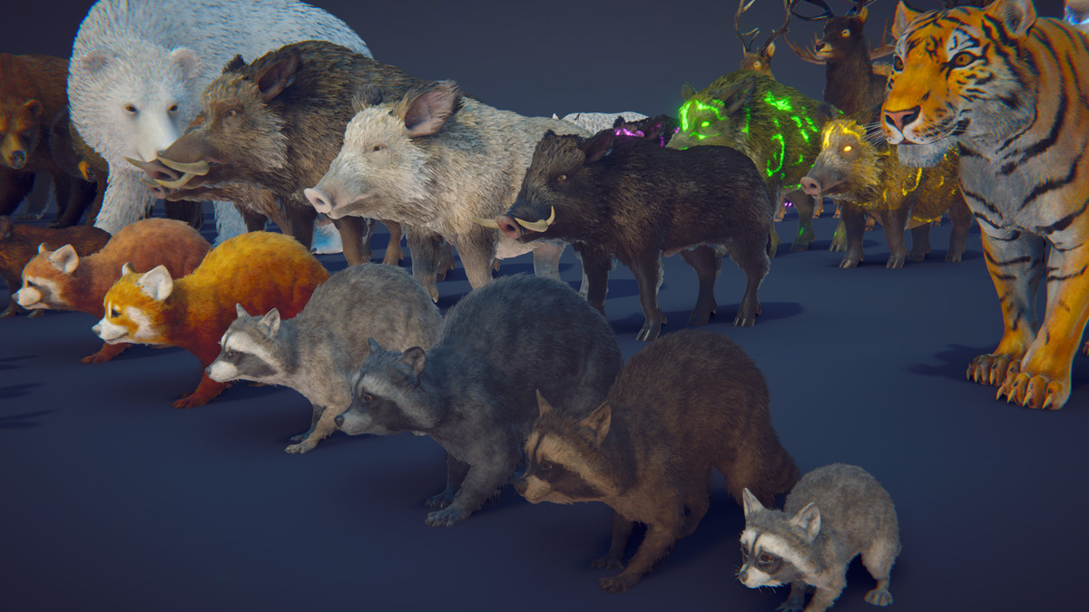Realistic: Animal Forest Set