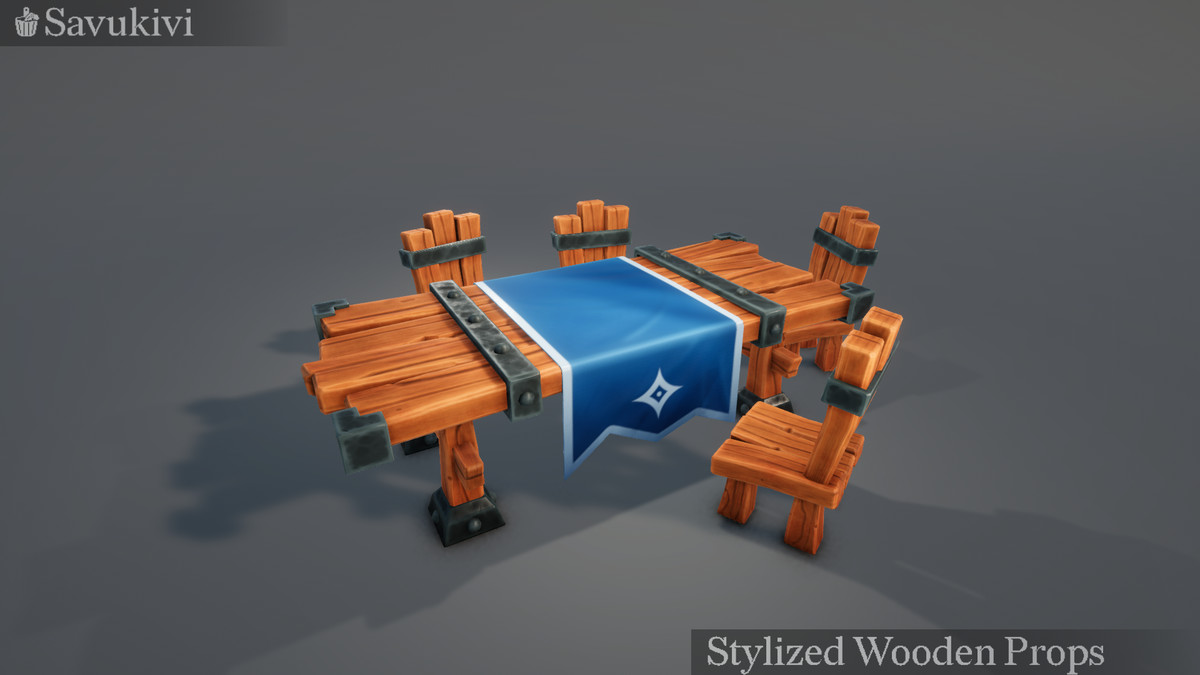 Stylized Wooden Props - Mini Pack