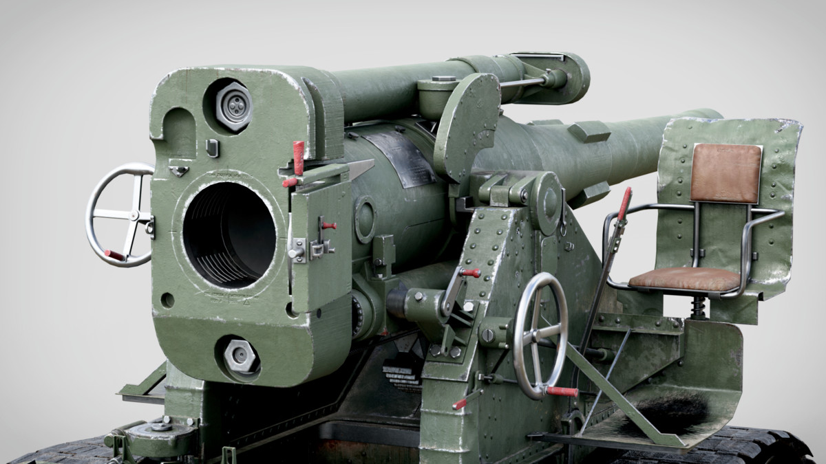 Rigged B-4 Howitzer WW2