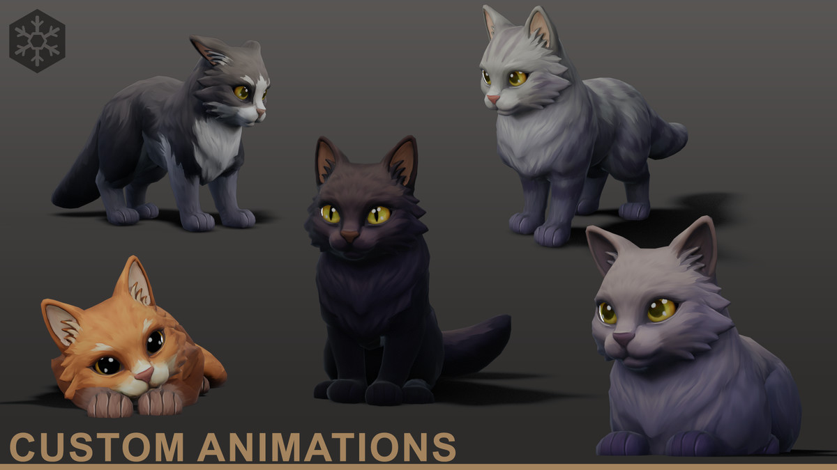 Animated Stylized Cat