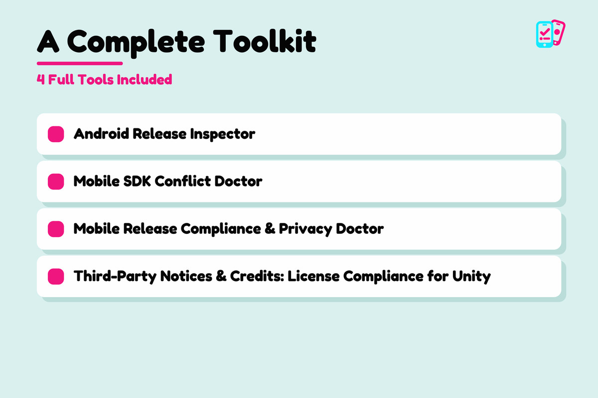 Mobile Release & Privacy Toolkit