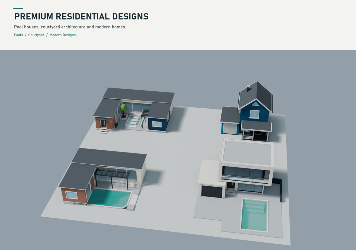 Stylized Neighborhood - 22 Low Poly Buildings