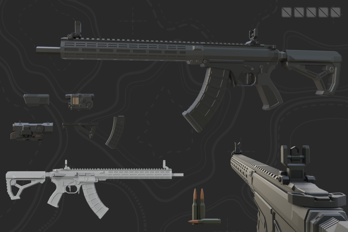 Low Poly Weapon Bundle Pack V