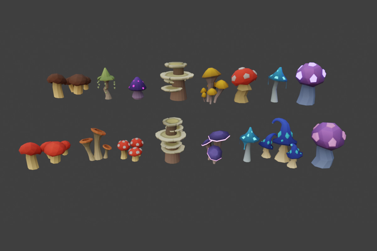 Low Poly Nature Biomes - 120+ Assets
