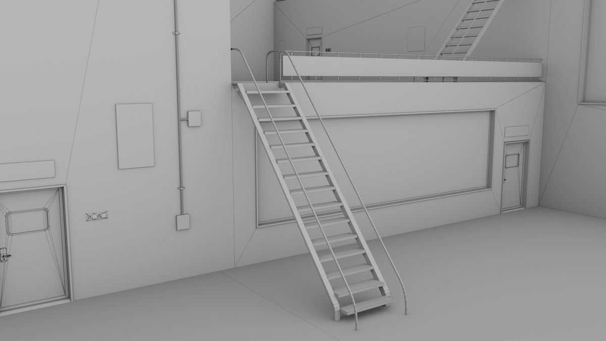 Logistic Cargo Warehouse Interior and Exterior URP HDRP Textures