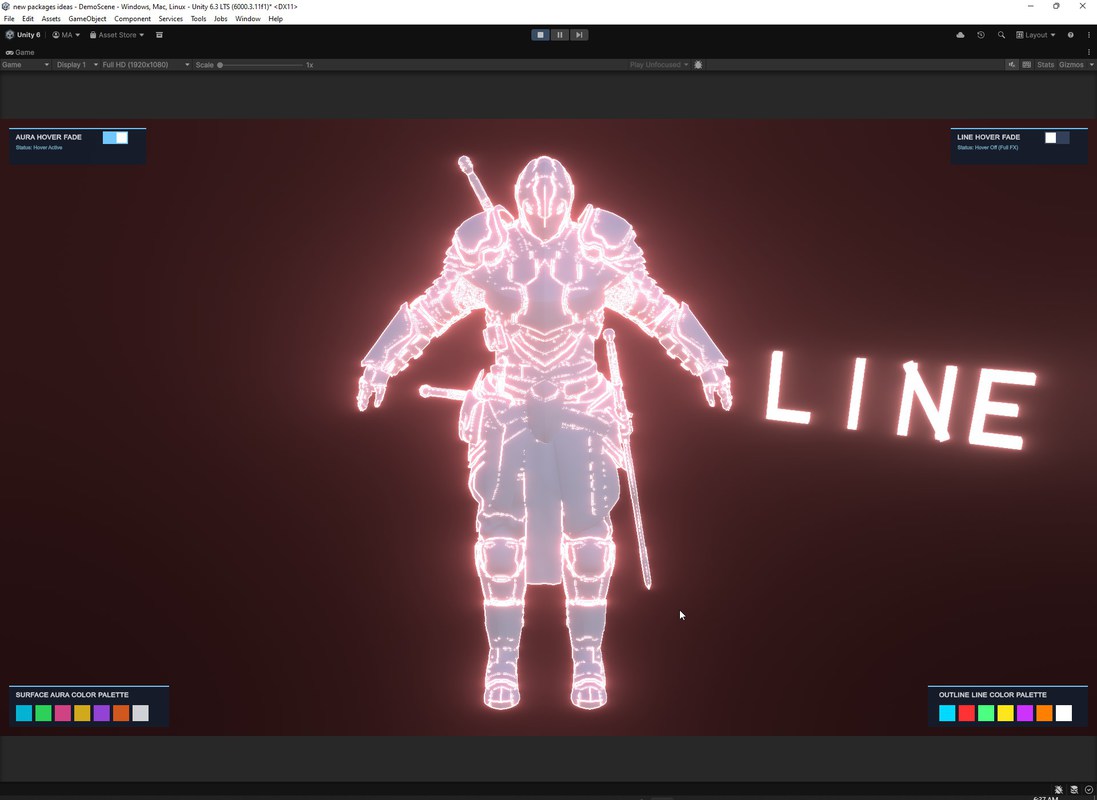 AA EdgeLine Pro - 3D Outline, Animated Edge & Surface Aura FX