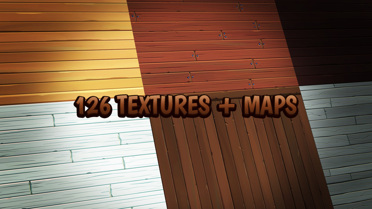 Handpainted Old Wood Floor Textures Pro | Terrain Tool | URP HDRP