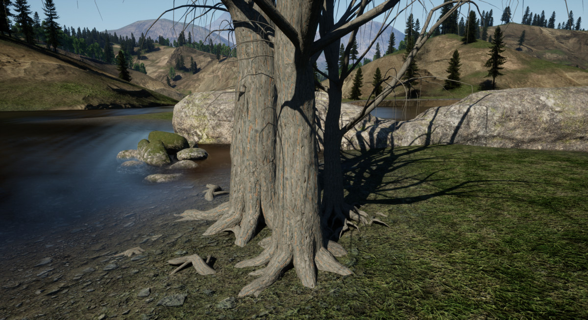 Realistic Tree Bark Materials - Customizable 4K PBR Shader Bundle Vol.01