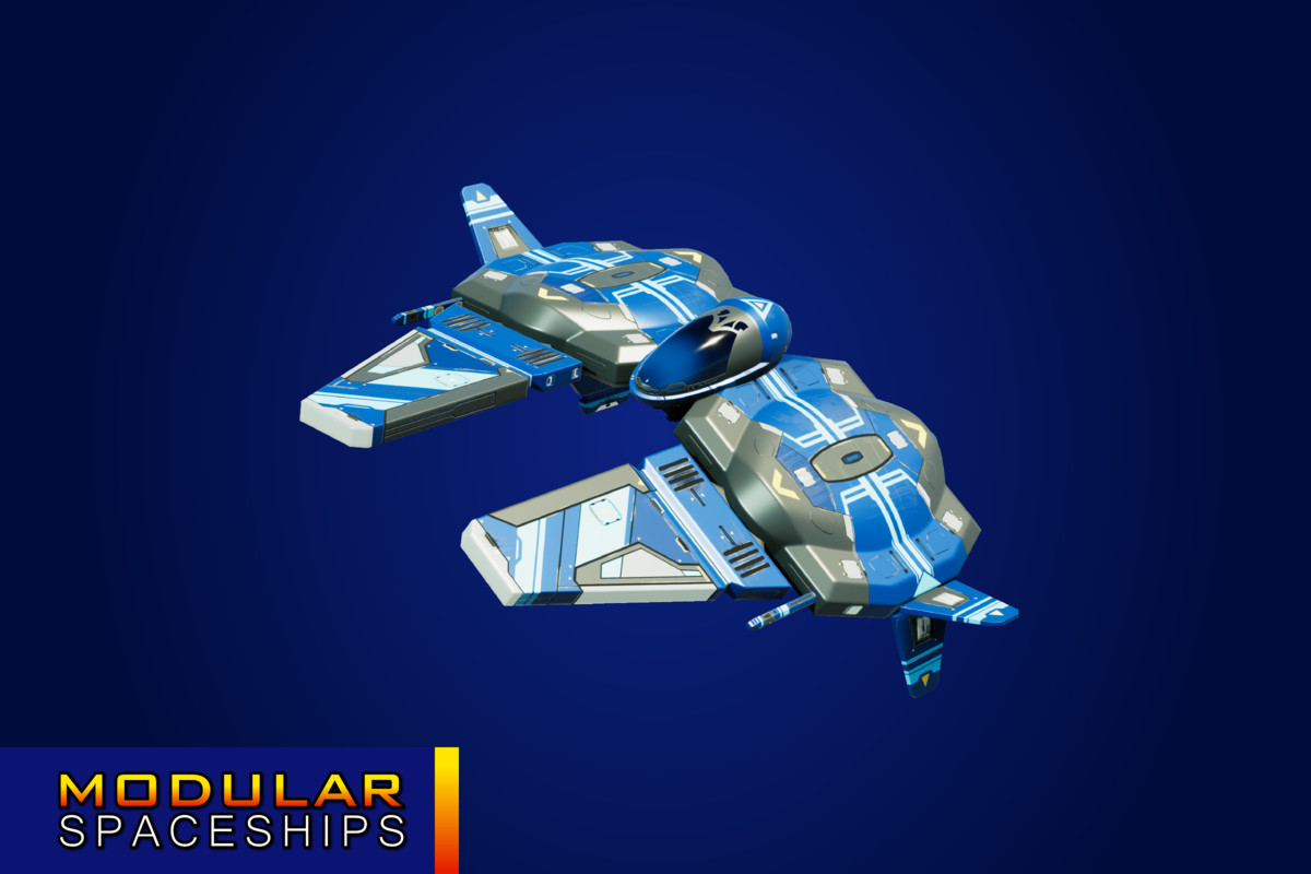 Sci-Fi Modular Spaceship Night Aye