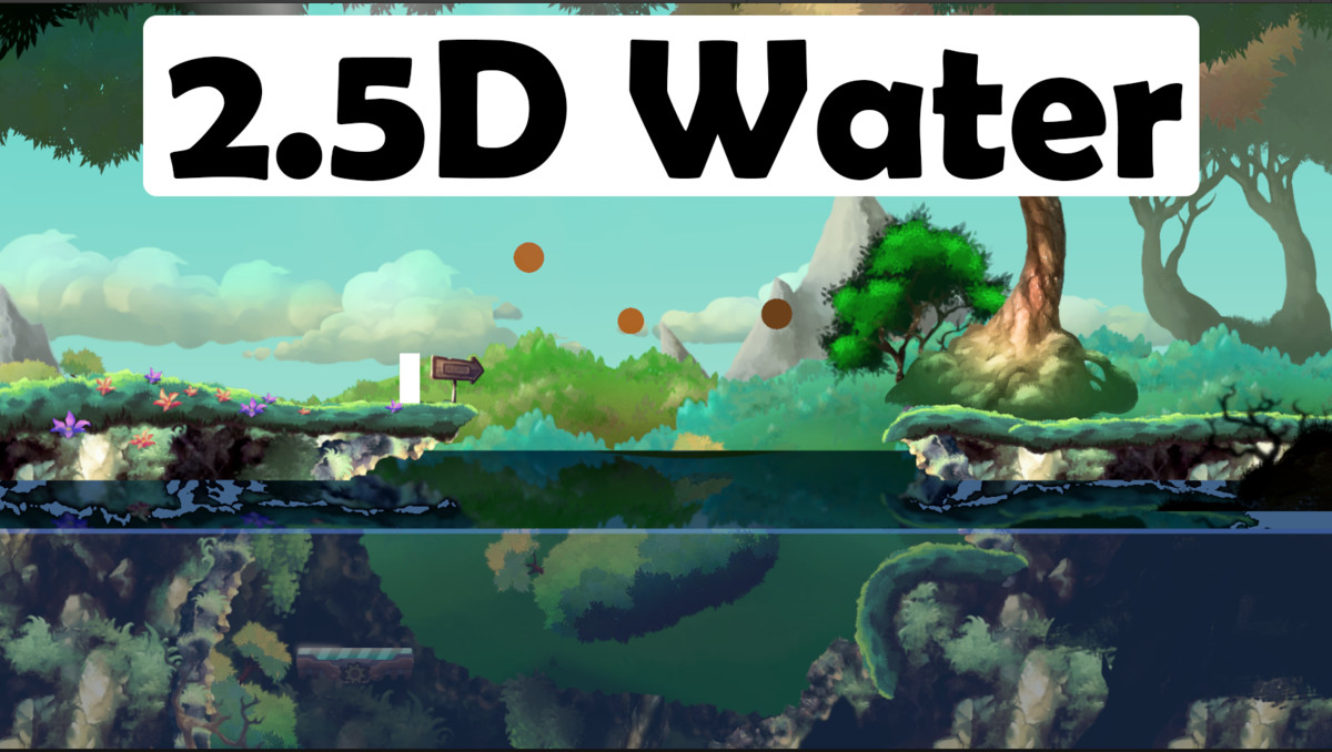 Interactive 2D/2.5D Water with ripples