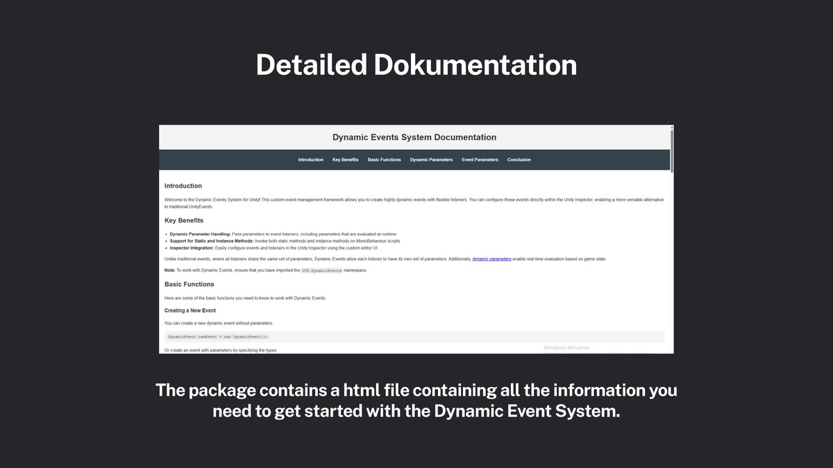 Dynamic Event System