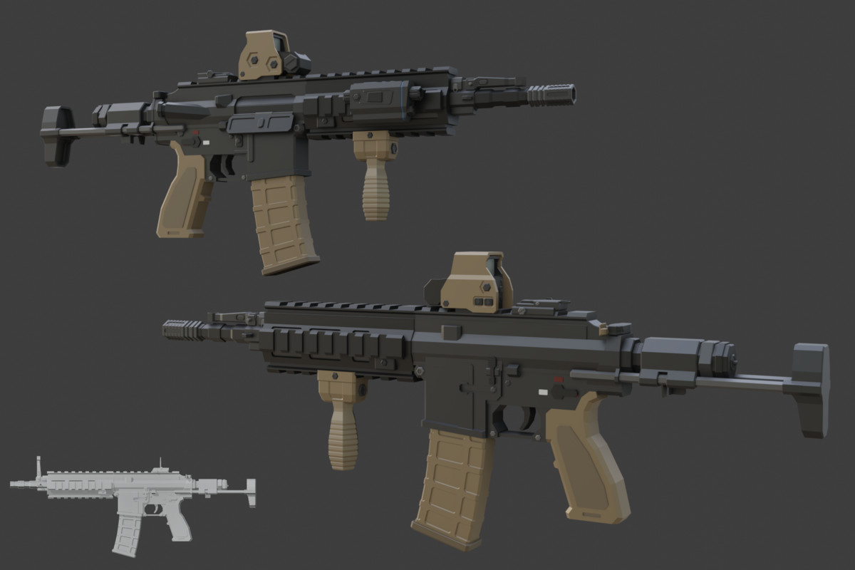 Low Poly Weapon Bundle Pack 3