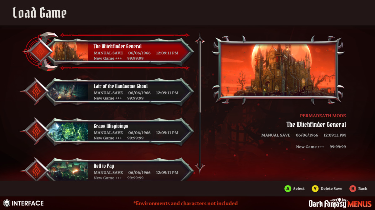 Dark Fantasy Menus - Synty INTERFACE - GUI, image 19