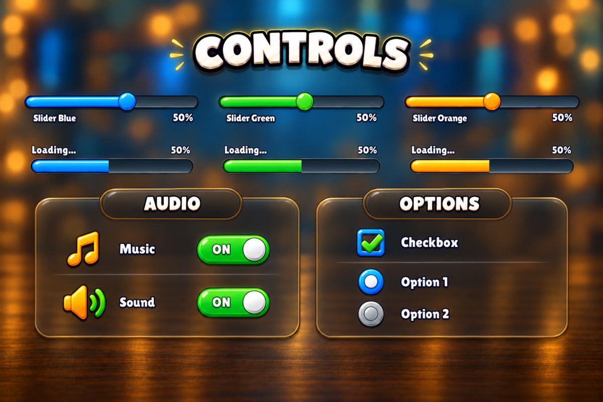 GameBrew Casual UI Kit - Animated Mobile UI & Effects