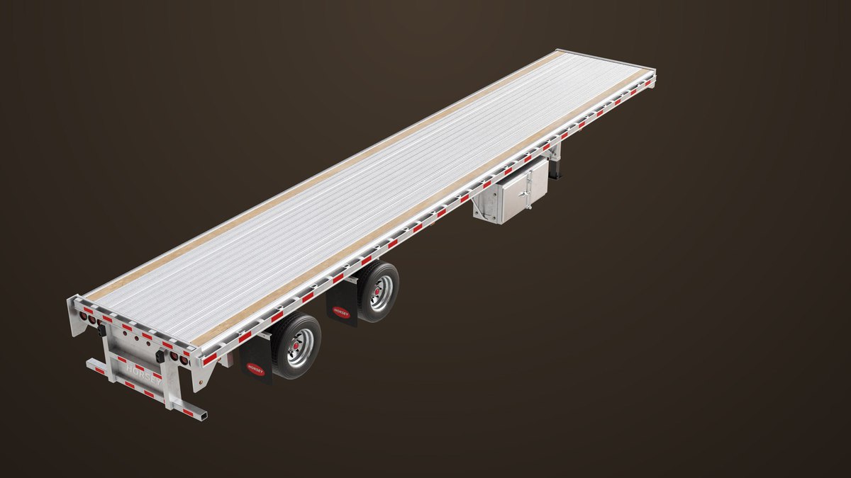 Flat Bed Trailer 05 Heavy Truck URP HDRP Textures