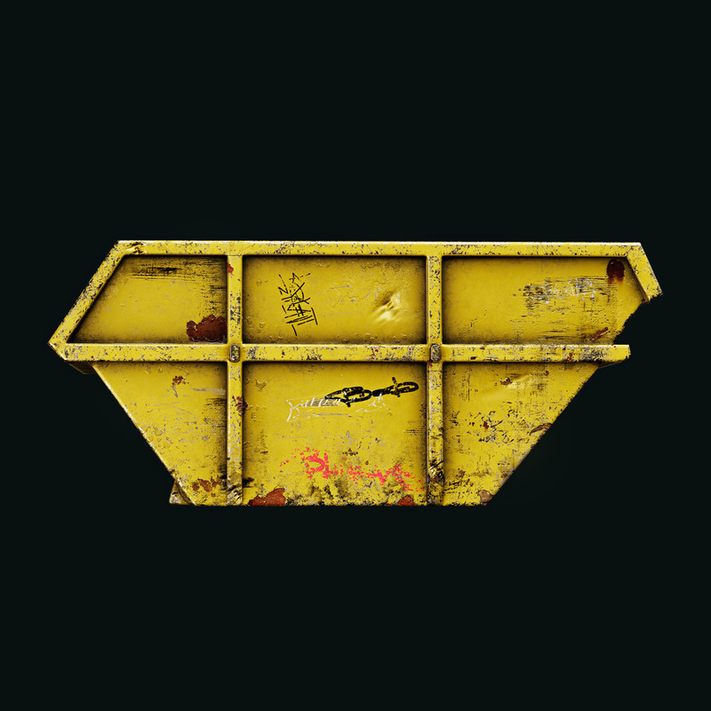 Open Dumpster For Construction Garbage