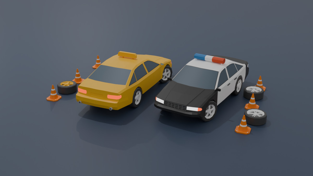 Mobile Optimize-Low Poly Vehicles