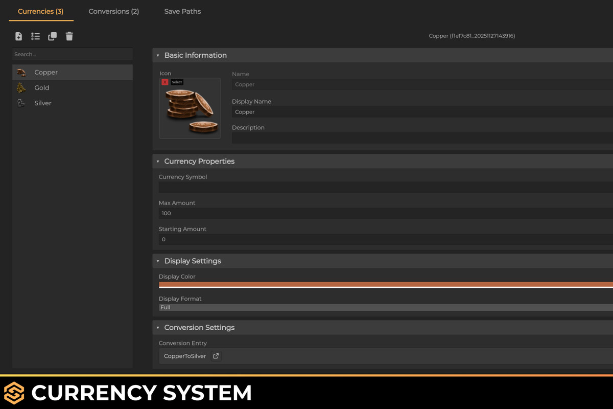 Currency system for Spark