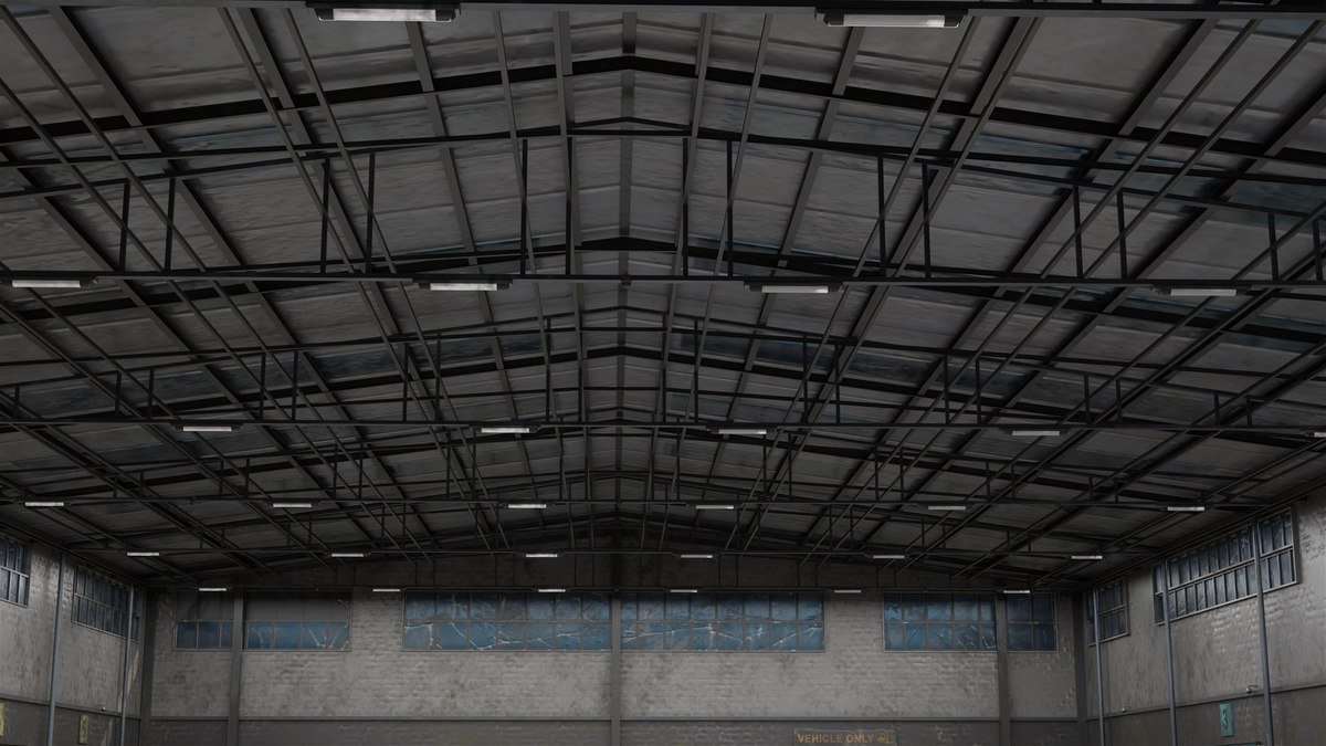 Old Abandoned Warehouse Interior And Exterior URP HDRP Textures