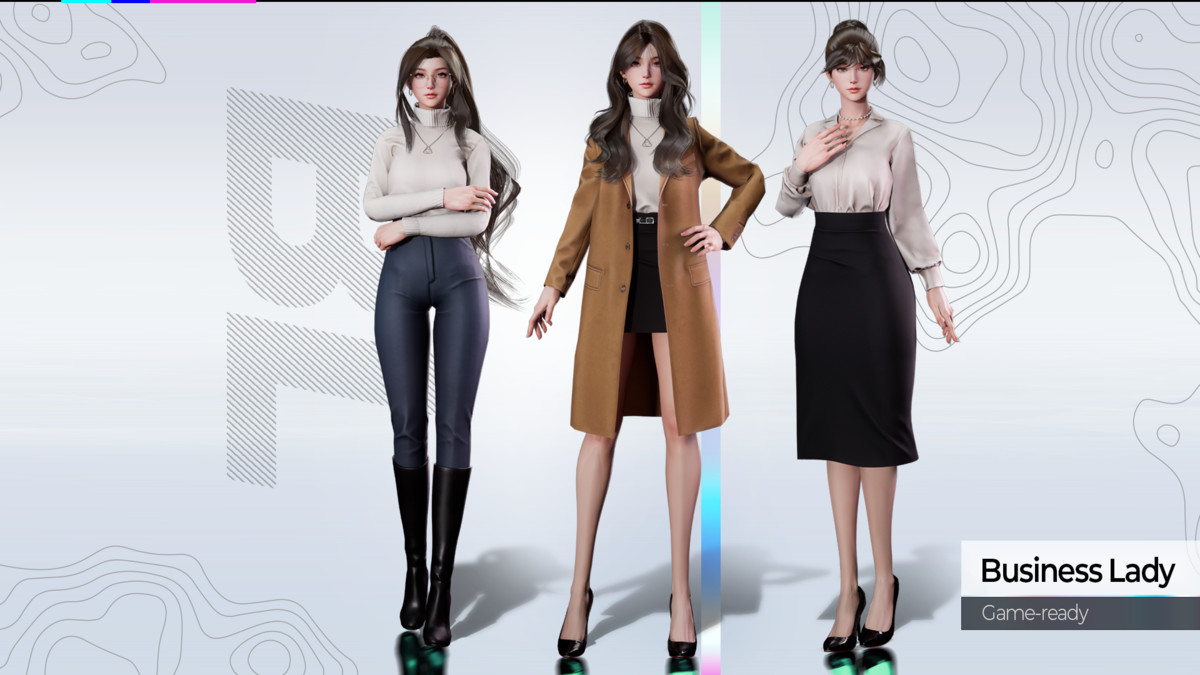 Business Lady Office Girls