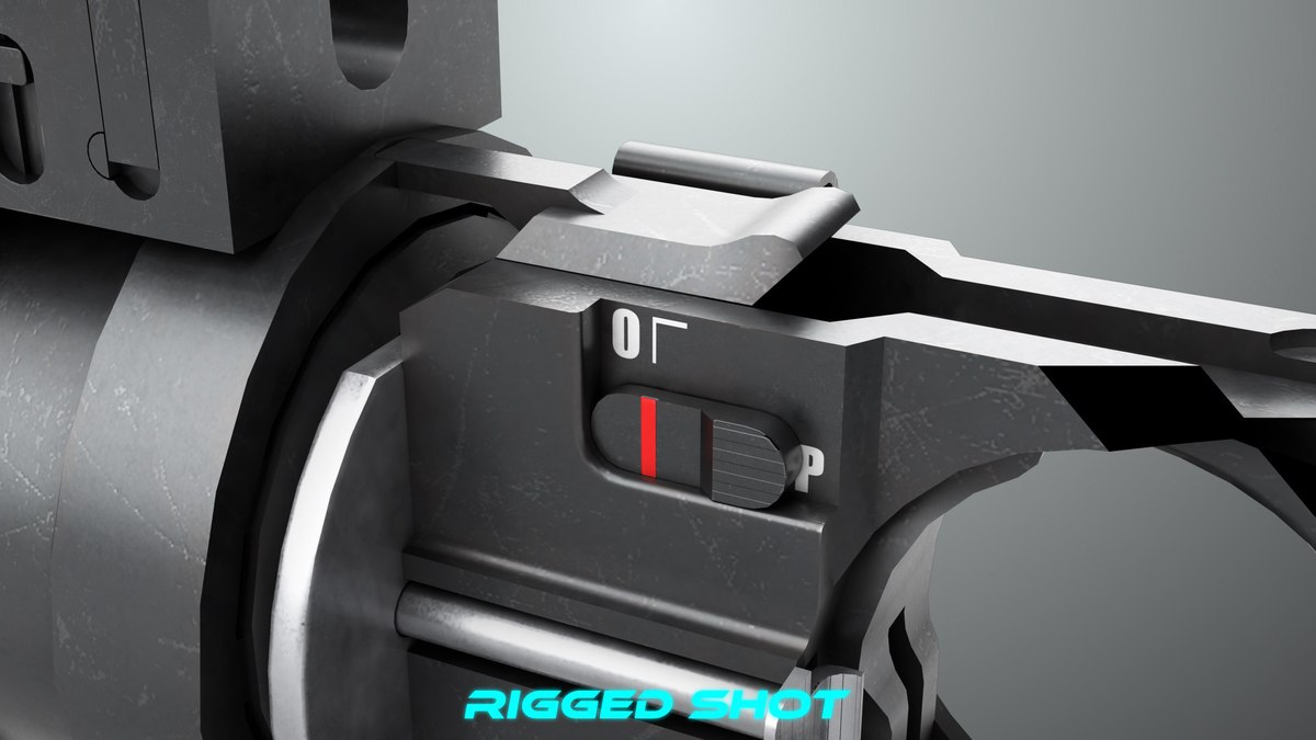 6 Grenade Launcher Black URP HDRP Textures