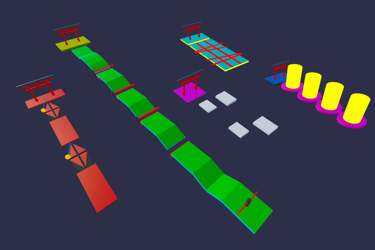 Obby Ninja Run Game Level Pack