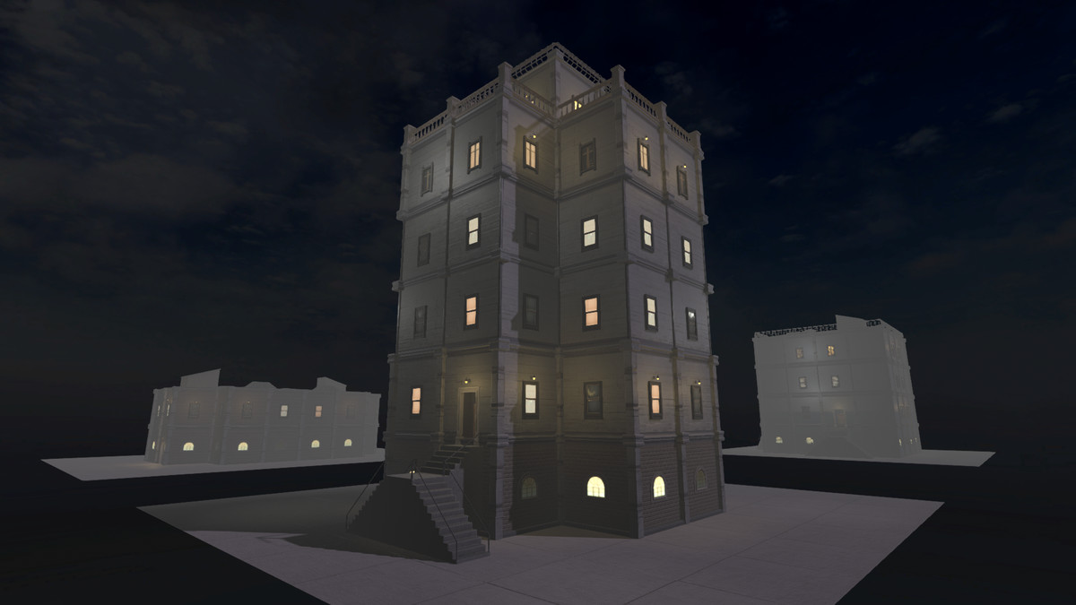 Realistic Modern Modular Building 1 Asset Package