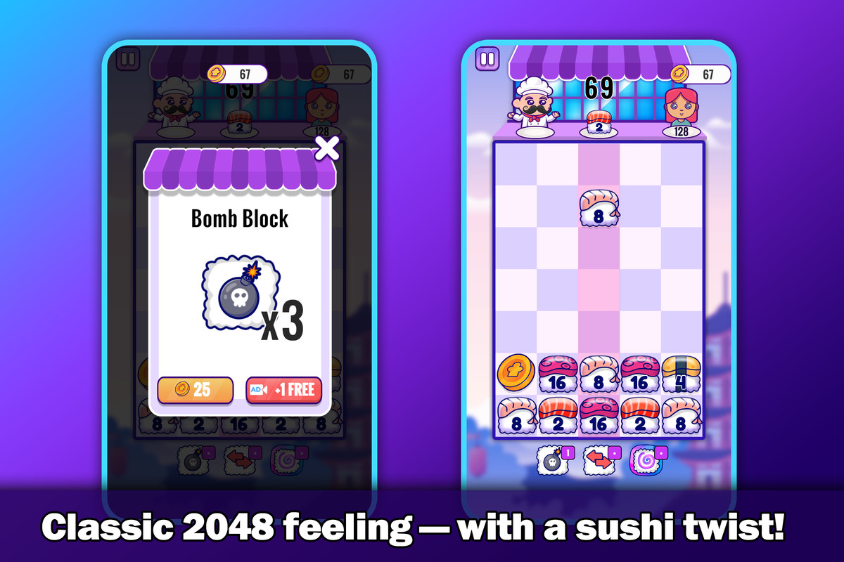 Sushi Drop Merge – Ready-to-Publish Merge Puzzle Template