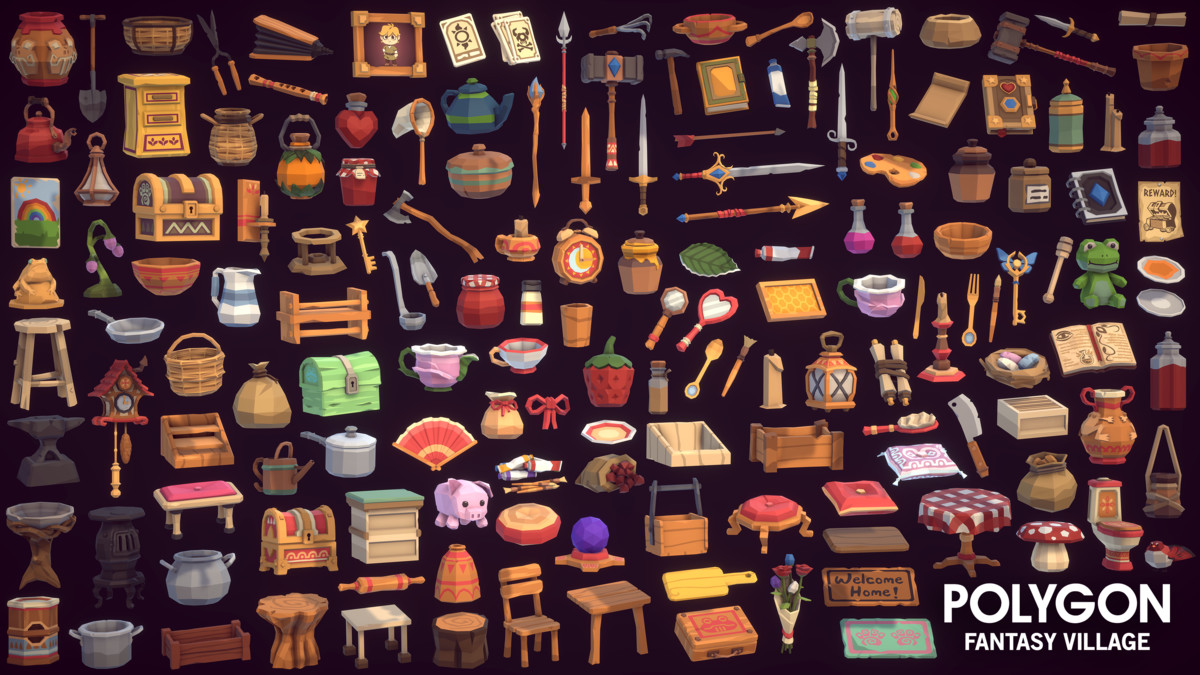 POLYGON - Fantasy Village - Art by Synty, image 35