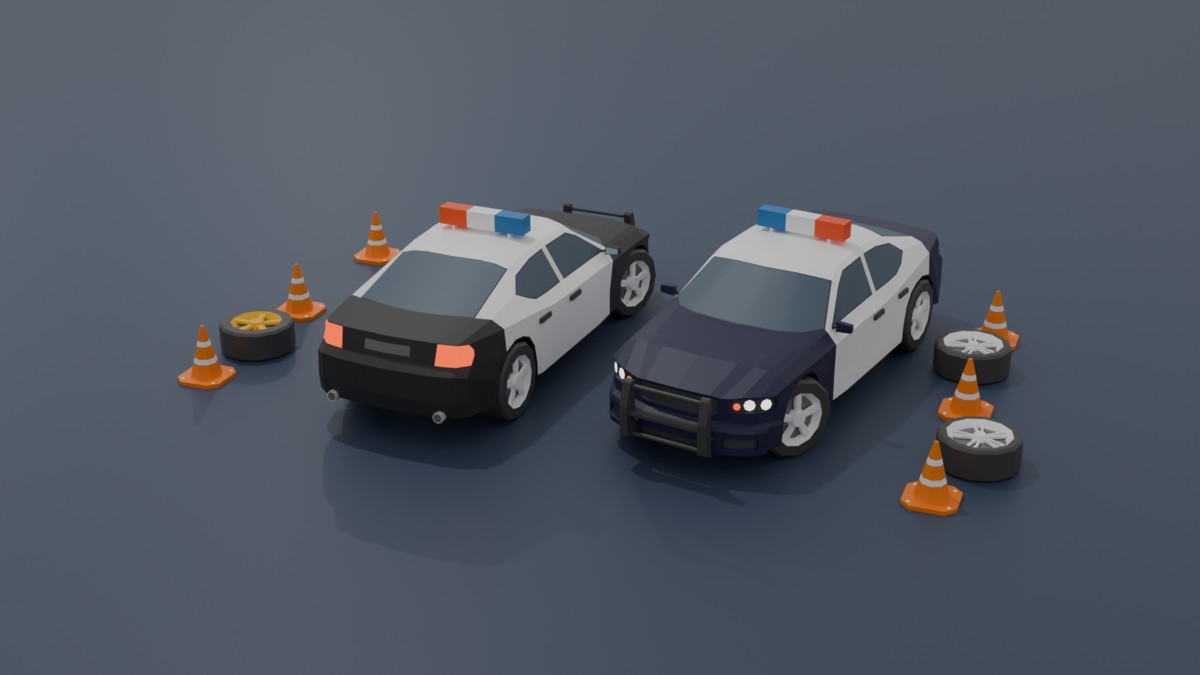 Mobile Optimize-Low Poly Vehicles