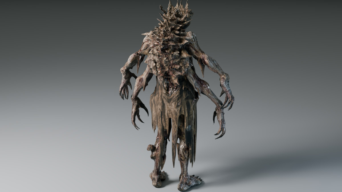The Choir of Hunger - Horror Creature (Rigged)
