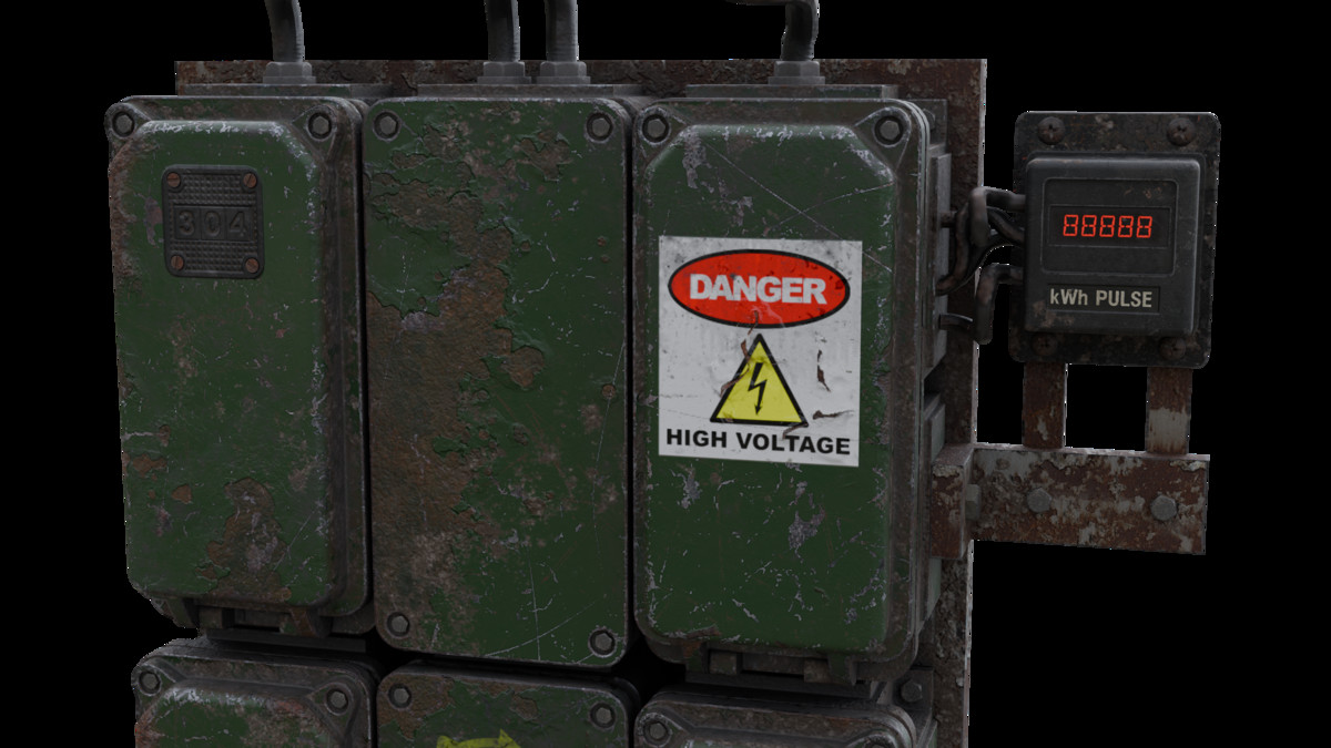 Electrical Panel Prop - Game Ready