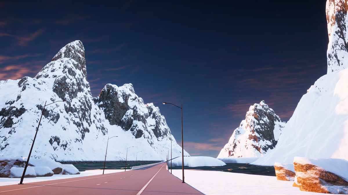 Snow-covered Island