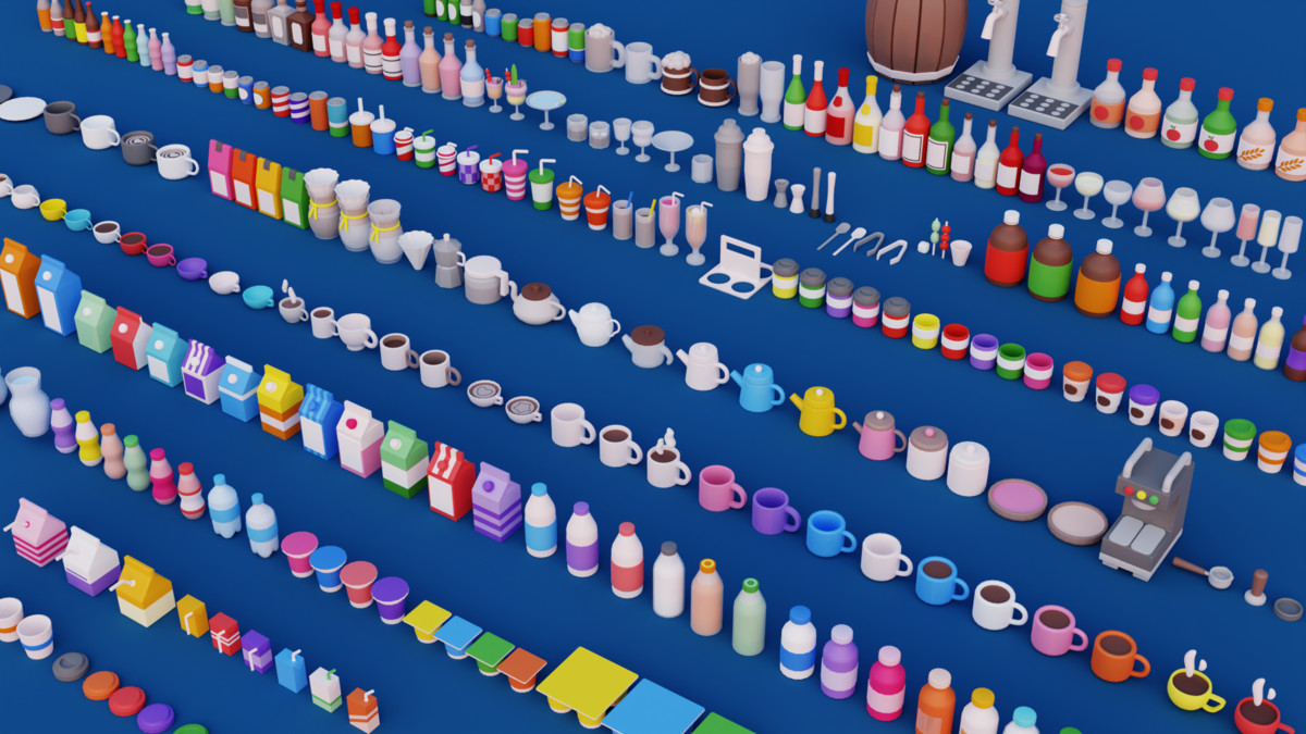 Cartoon Drinks & Beverages Pack
